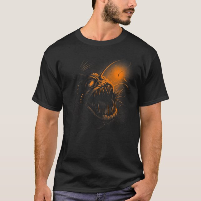 Camiseta Criaturas del mar de peces angulares Monstruo del  (Anverso)
