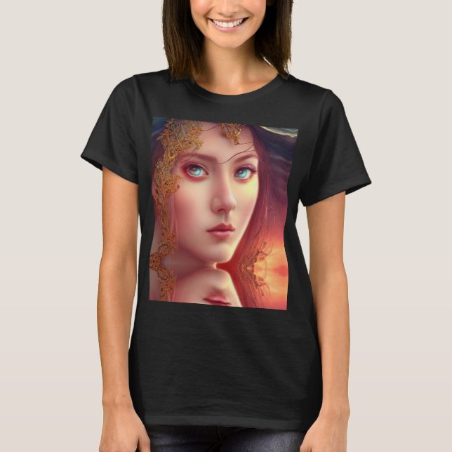 Camiseta Criaturas fantasmas princesa (Anverso)