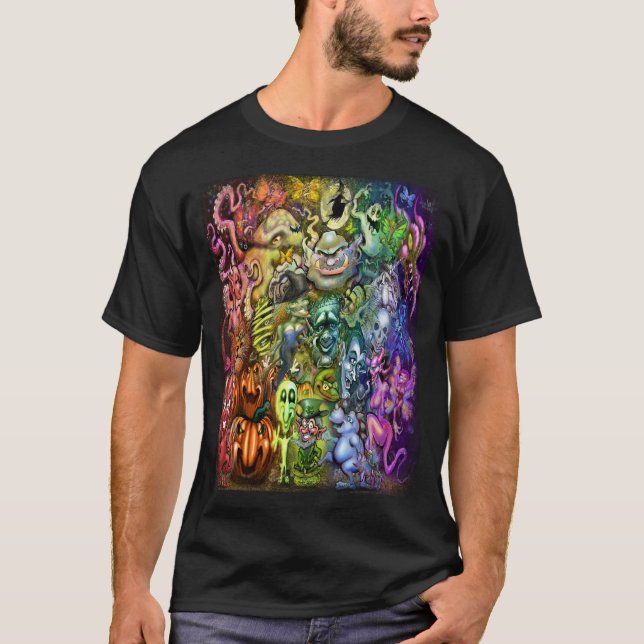 Camiseta Criaturas mágicas del arco iris (Anverso)