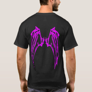 Camiseta Criaturas místicas 1 alas - Contorno púrpura