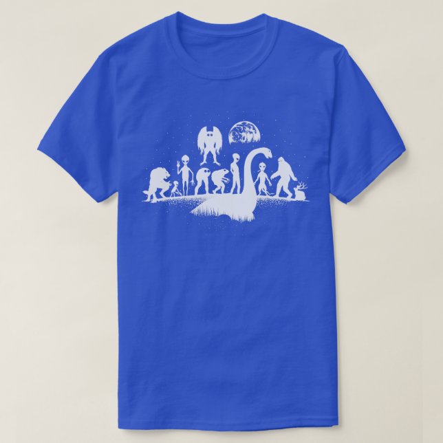 Camiseta Criaturas míticas criptas (Diseño del anverso)