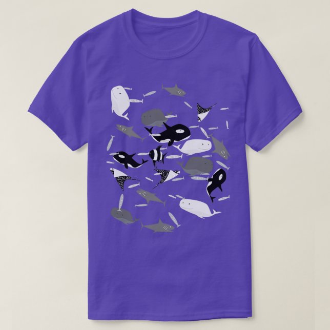 Camiseta criaturas oceánicas (Diseño del anverso)