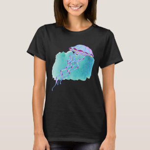 Camiseta Criaturas oceánicas profundas de medusas dibujadas