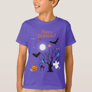 Camiseta Criaturas y dulces divertidos de Halloween