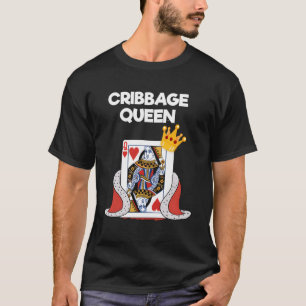 Camiseta Cribbage Hoodie Shirt Funny Cribbage Queen Player