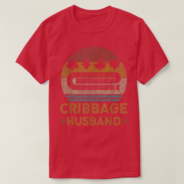 Camiseta Cribbage Husband Cribbage Vintage Cribbage Board G (Diseño del anverso)