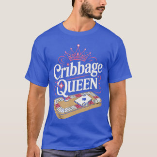 Camiseta Cribbage Queen Skunked Peg Card Game Board Game Cr