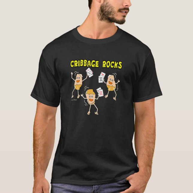 Camiseta Cribbage Rocks Card Game (Anverso)