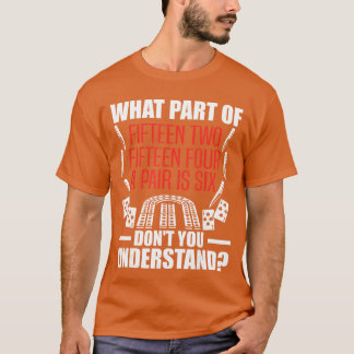 Camiseta Cribbage Tablero de juego clavijas Cribbage amante