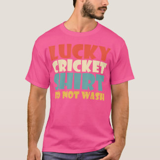 Camiseta Cricket afortunado no lava el divertido críquet