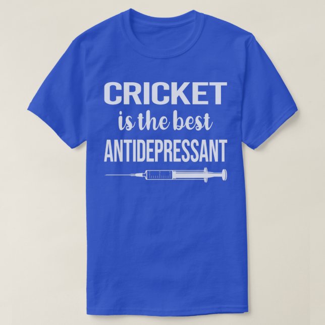 Camiseta Cricket antidepresivo (Diseño del anverso)