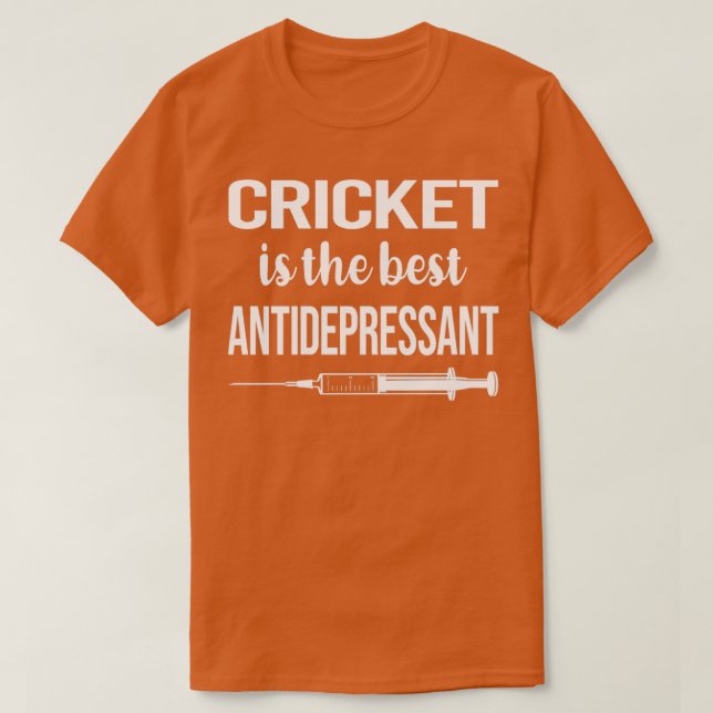 Camiseta Cricket antidepresivo (Diseño del anverso)