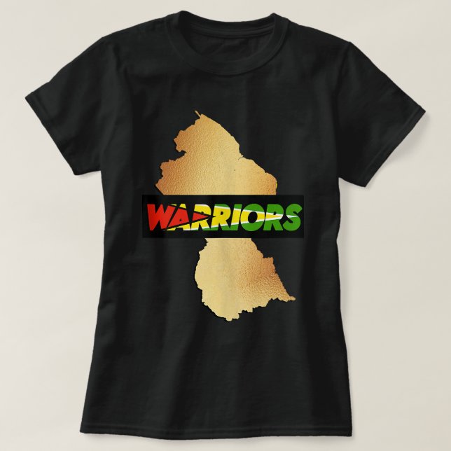 Camiseta Cricket Caribeño Guyana Guerreros Guyaneses (Diseño del anverso)