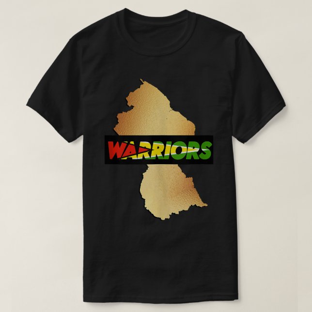 Camiseta Cricket Caribeño Guyana Guerreros Guyaneses (Diseño del anverso)