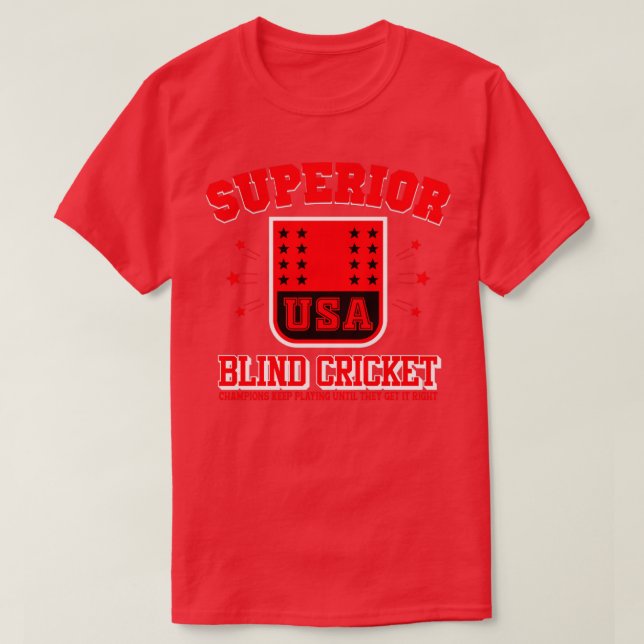 Camiseta Cricket ciego (Diseño del anverso)