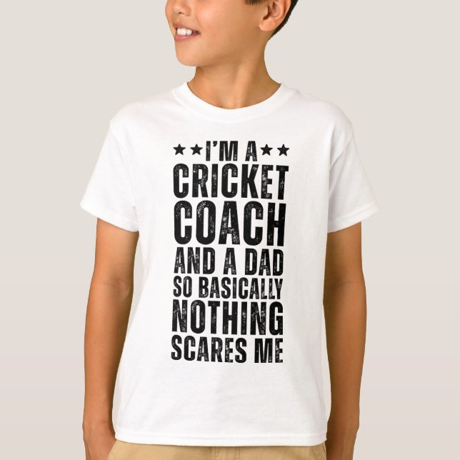 Camiseta Cricket Coach And A Dad So Sically Funny Cricket C (Anverso)