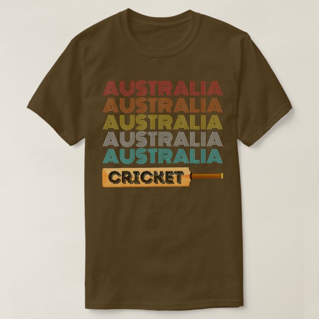 Camiseta Cricket de Australia vintage Retro (Diseño del anverso)