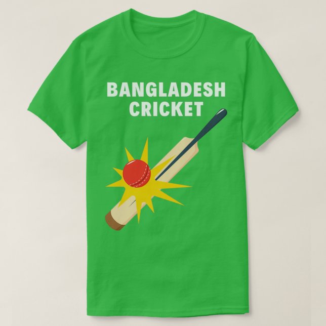 Camiseta Cricket de Bangladesh (Diseño del anverso)