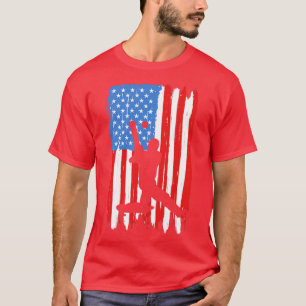 Camiseta Cricket de la bandera estadounidense