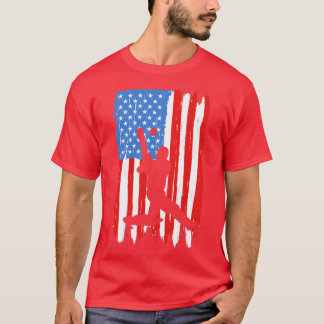 Camiseta Cricket de la bandera estadounidense