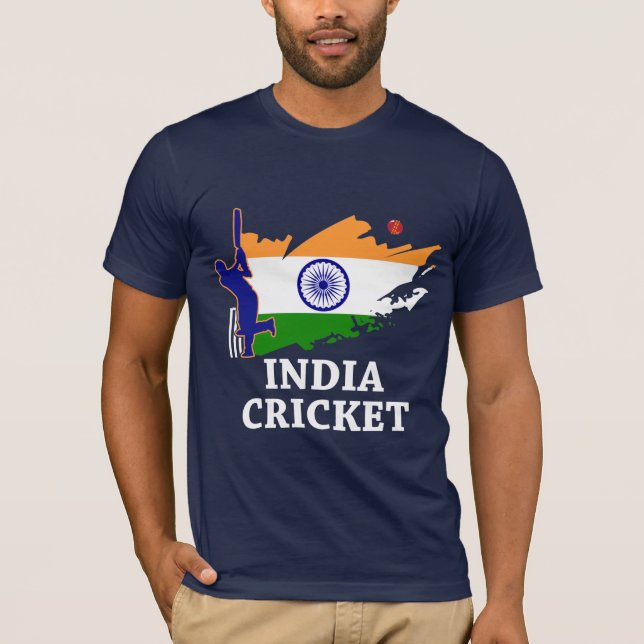 Camiseta Cricket de la India con el regalo del cepillo de l (Anverso)