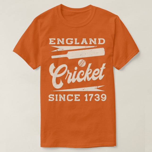 Camiseta Cricket de la vieja Inglaterra desde 1739 (Diseño del anverso)