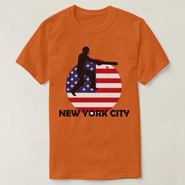 Camiseta Cricket deportivo y Nueva York (Diseño del anverso)