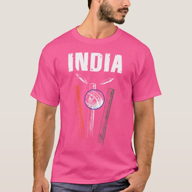 Camiseta Cricket en India para los aficionados al críquet i (Anverso)