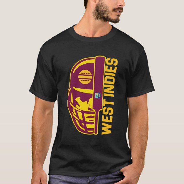Camiseta Cricket Fan Helmet Ball and Bat Design (Anverso)