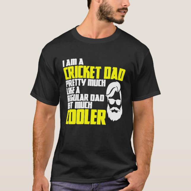 Camiseta Cricket Father's Day Saying Bowler Batsman Cricket (Anverso)