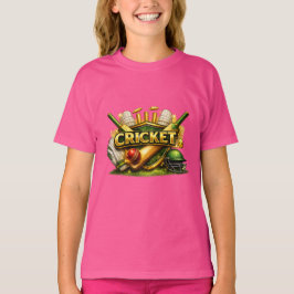 Camiseta Cricket Gold Emblem Sport Inspired Girls Tee