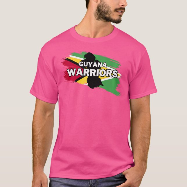 Camiseta Cricket guerrero de Guyana (Anverso)