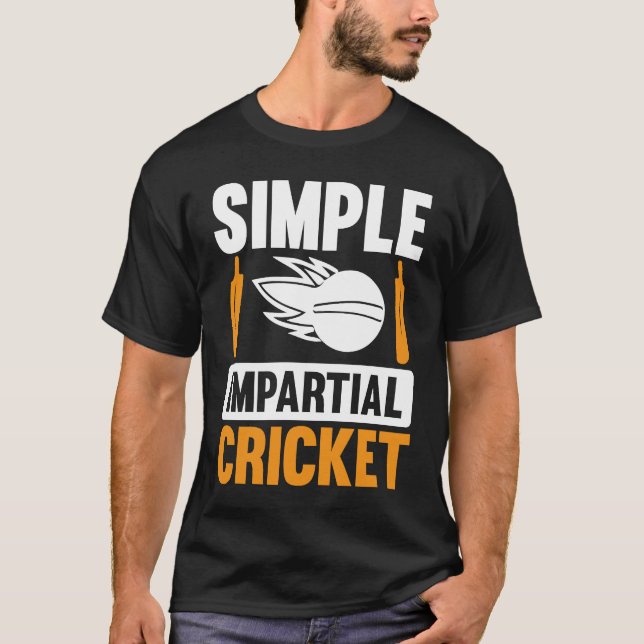 Camiseta Cricket Imparcial simple (Anverso)