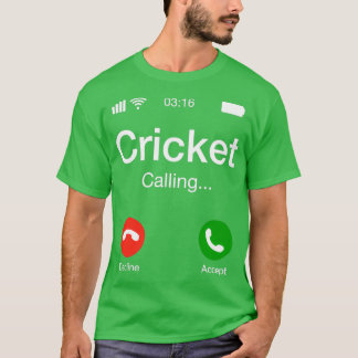 Camiseta Cricket Llamando al teléfono de cricket 2