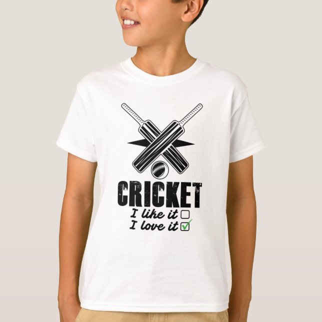 Camiseta Cricket, no me gusta, me encanta (Anverso)