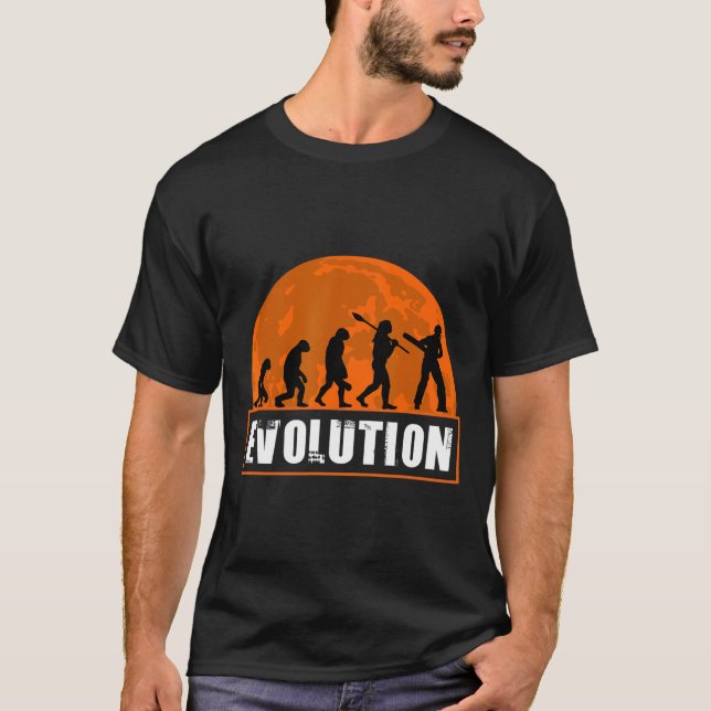 Camiseta Cricket Player Funny Cricket Human Evolution  (Anverso)