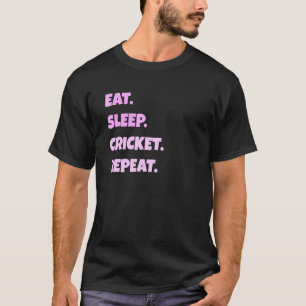 Camiseta Cricket Png Eat Sleep Sports Repetir Para Hombres