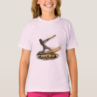 Camiseta Cricket Pure Passion Gold Motion para niñ