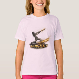 Camiseta Cricket Pure Passion Gold Motion para niñ