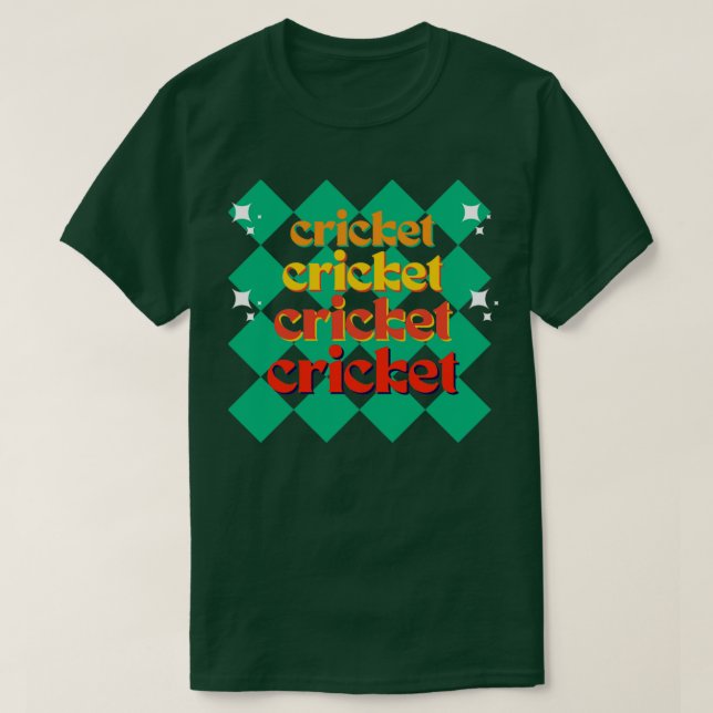 Camiseta Cricket retro (Diseño del anverso)