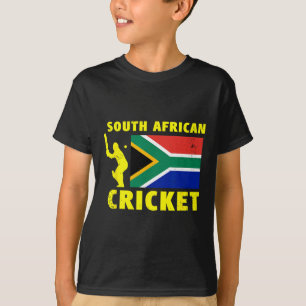 Camiseta Cricket sudafricano con bandera de Sudáfrica 