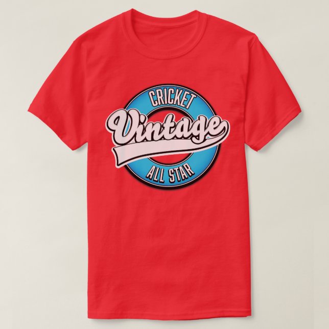 Camiseta Cricket Vintage All retro (Diseño del anverso)