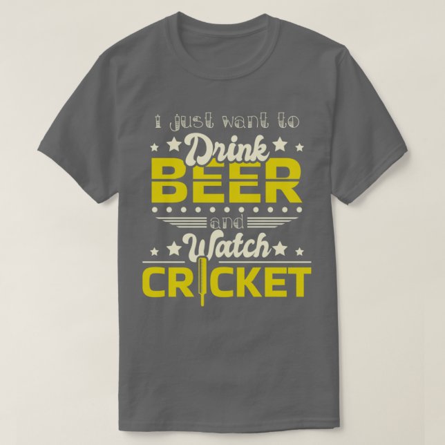 Camiseta Cricket Y Cerveza Esencial TShirt Classic (Diseño del anverso)