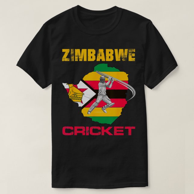 Camiseta Cricket Zimbabuense Hombres Mujeres y Jóvenes Cr (Diseño del anverso)