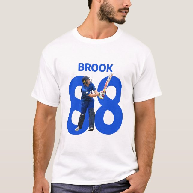Camiseta Cricketer inglés de Harry Brook (Anverso)