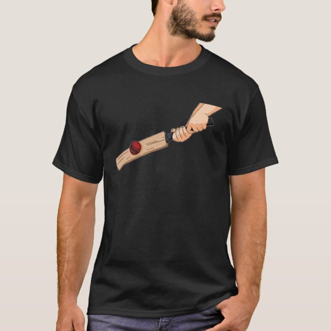 Camiseta Cricketer Umpire Cricketing  Batsman Bowler Cricke (Anverso)