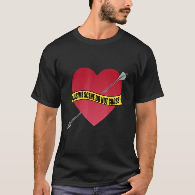 Camiseta Crime Scene Do Not Cross Failed Marriage Divorce B (Anverso)
