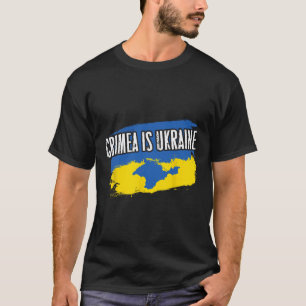Camiseta Crimea Es Ucrania - Colores De La Bandera De Ua Ma
