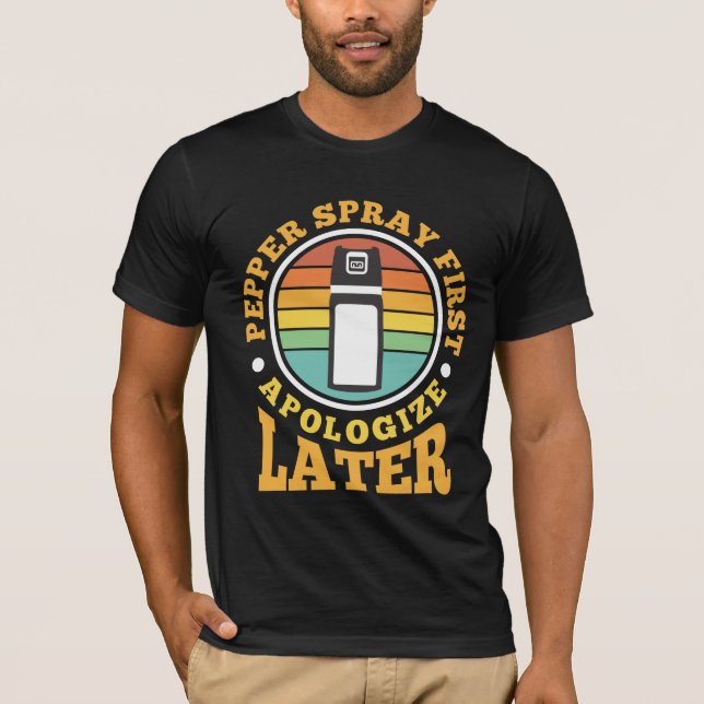 Camiseta Crimen de autodefensa de gas pimienta (Anverso)