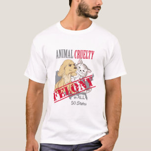 Camiseta Crimen de crueldad animal en 50 estados